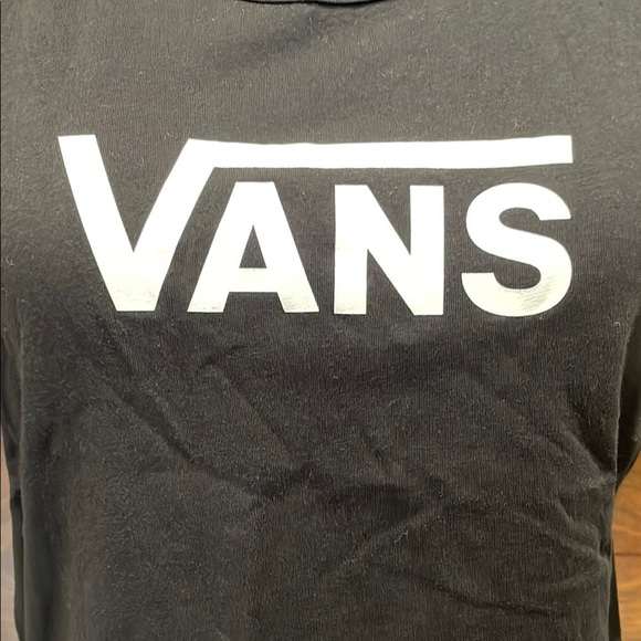 Vans Women's Graphic Crop Muscle Tee in Black - Picture 2 of 5